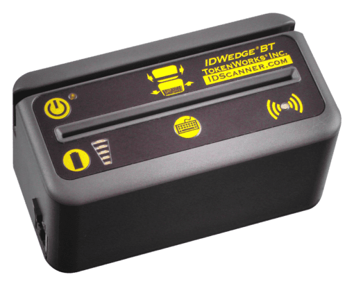 IDWedgeBT bluetooth mag stripe and barcode ID scanner