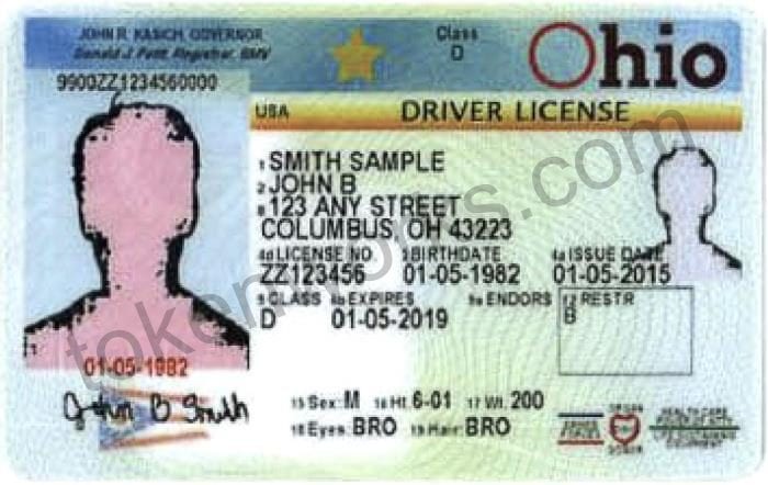 Slight modifications to Ohio driver's license