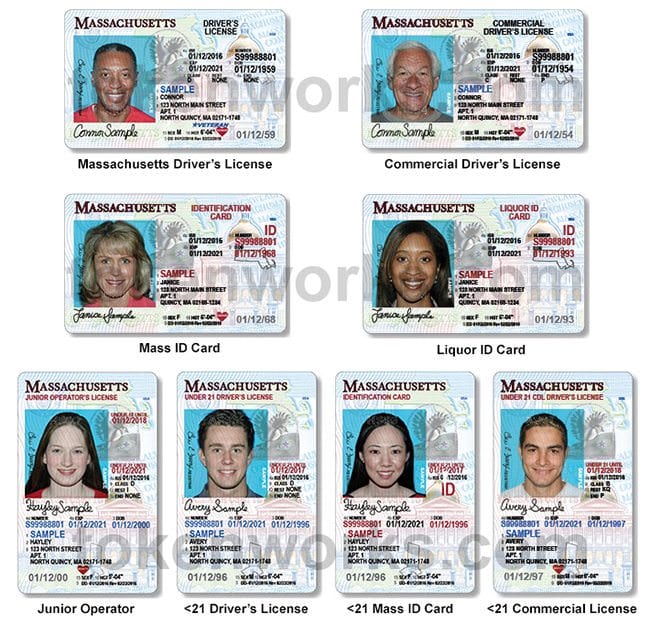 New Massachusetts driver's license and state ID design