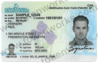 New New Brunswick Canadian ID Card Design