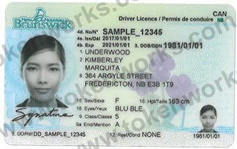 New New Brunswick Canadian Driver's License Design