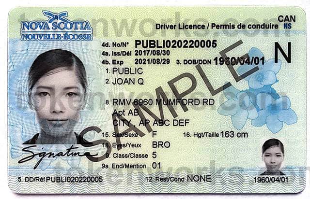 New Nova Scotia Driver's License Design