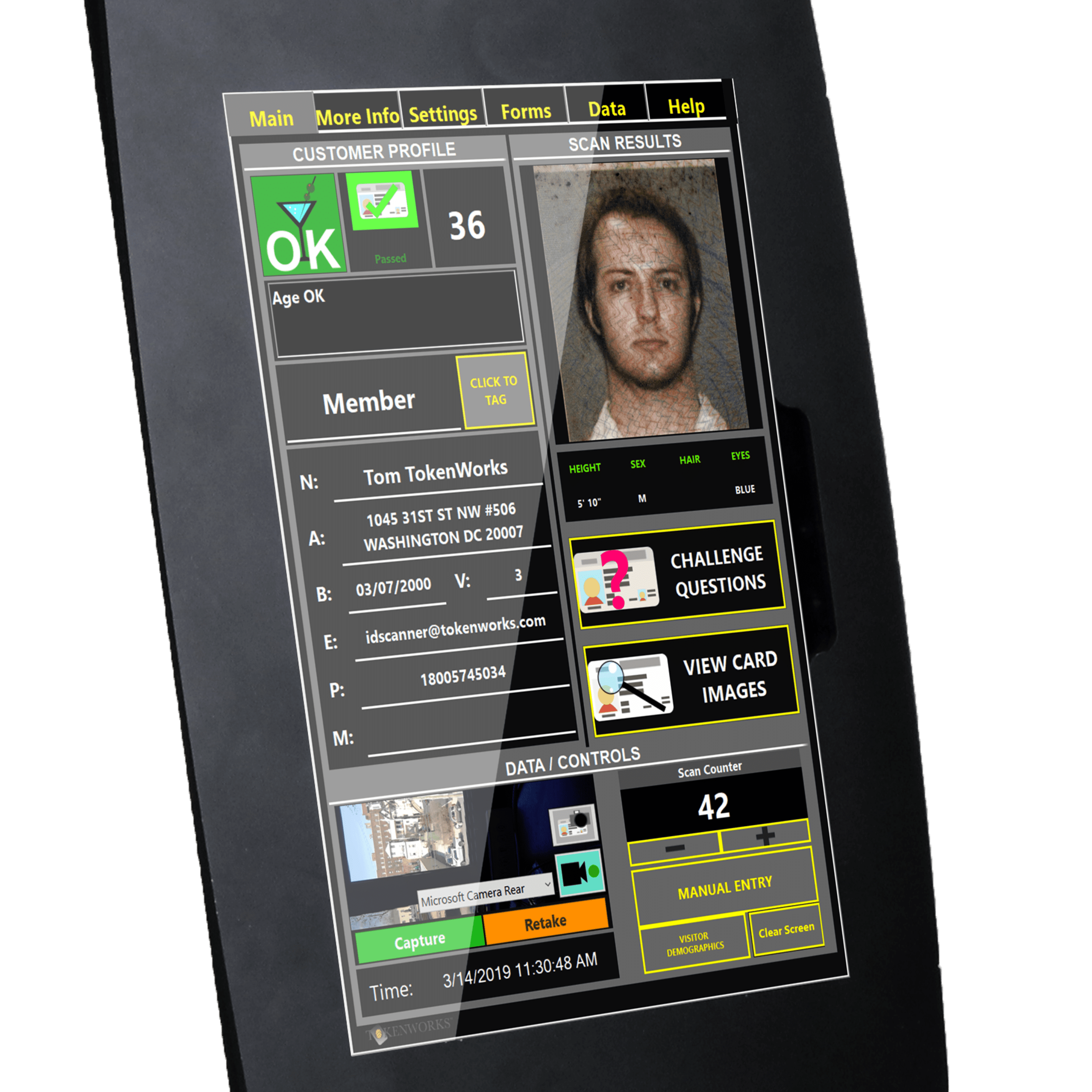 identifake touchscreen (mobile)