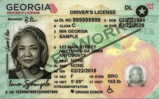 georgia driver license new design