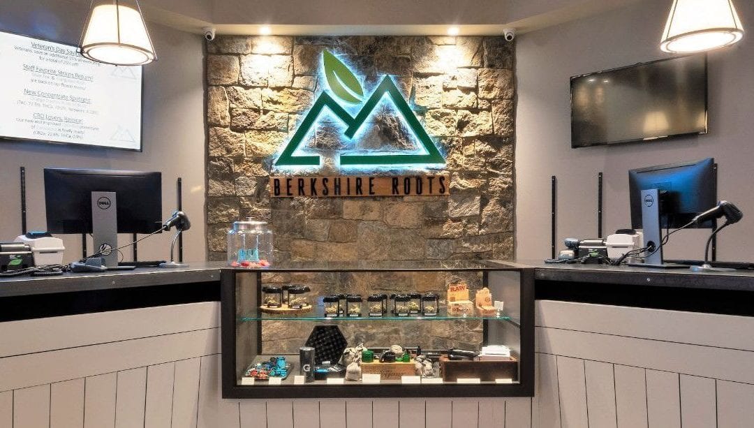 Berkshire Roots dispensary front counter point-of-sale