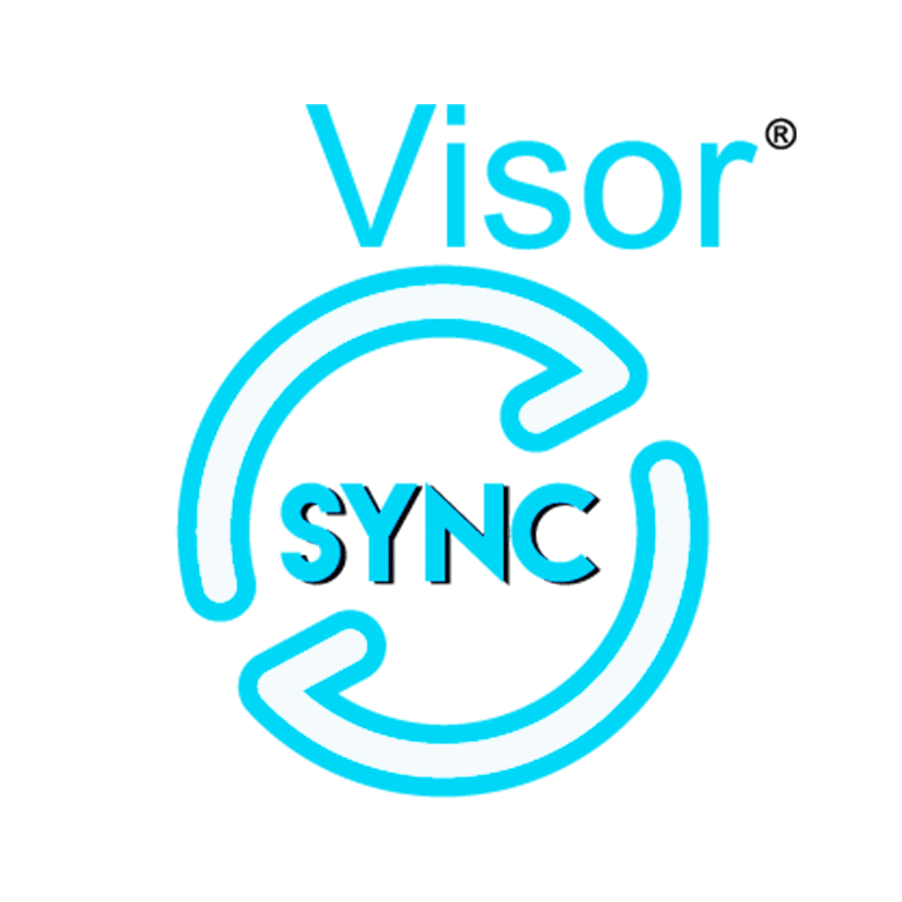 IDVisor Sync logo in light blue with white ID text - nightlife public safety tool