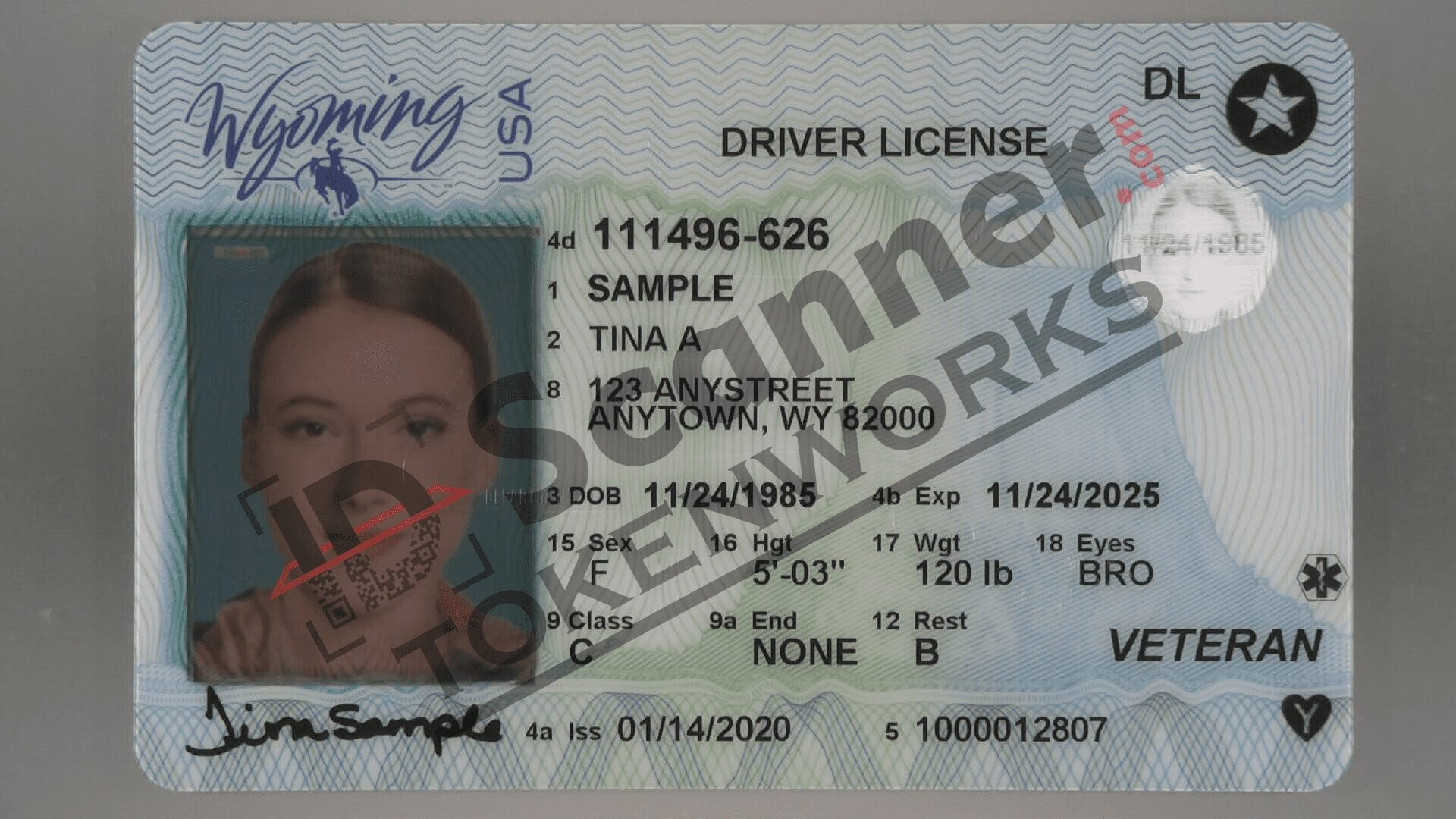 Ву инди. Wyoming Driver License. NY Driver License.