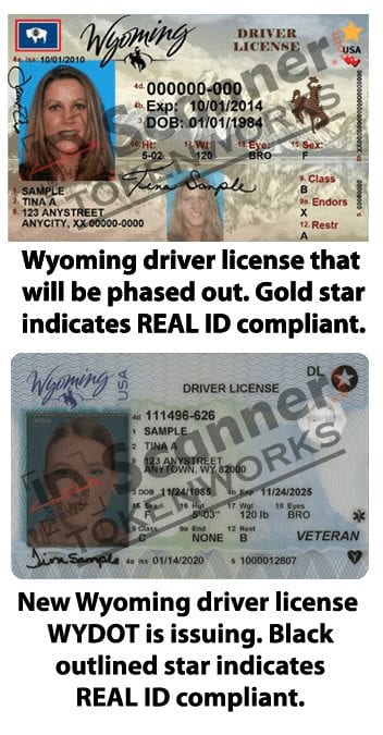 wyoming old id vs new id