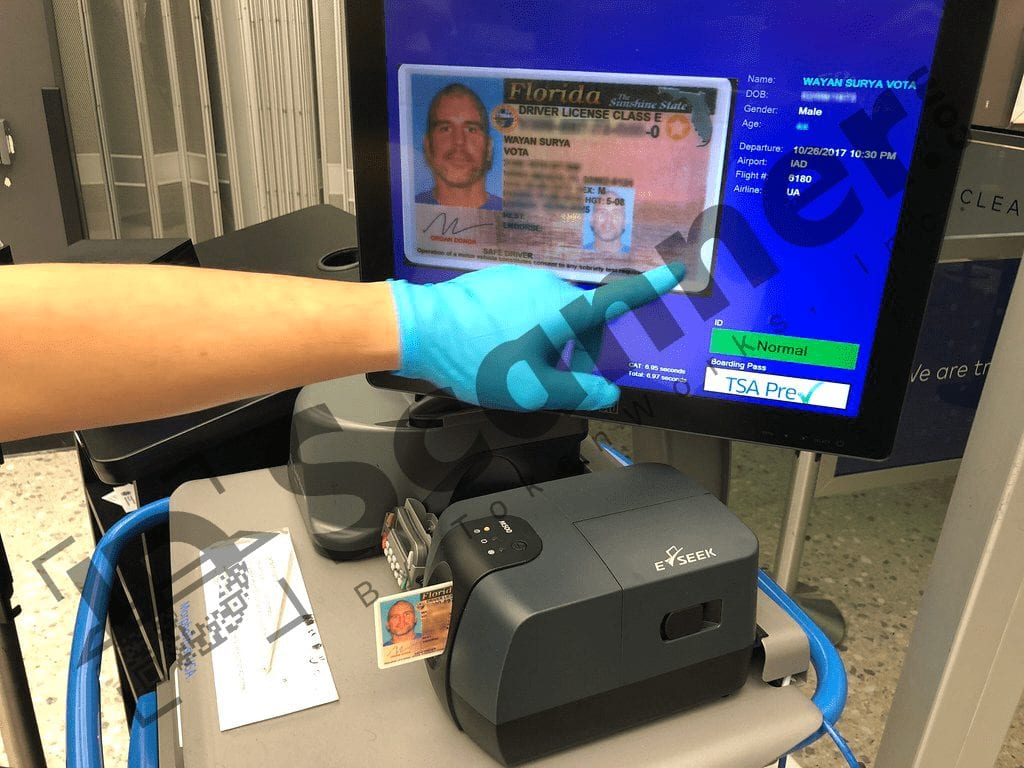 Credential Authentication Technology (CAT) Scanner from TSA