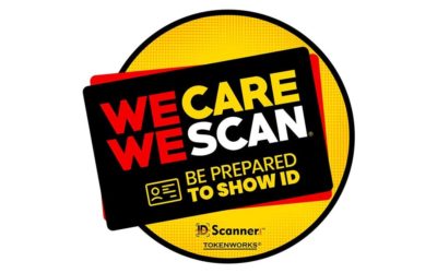 Introducing our new sticker to be included with orders: We Care We Scan