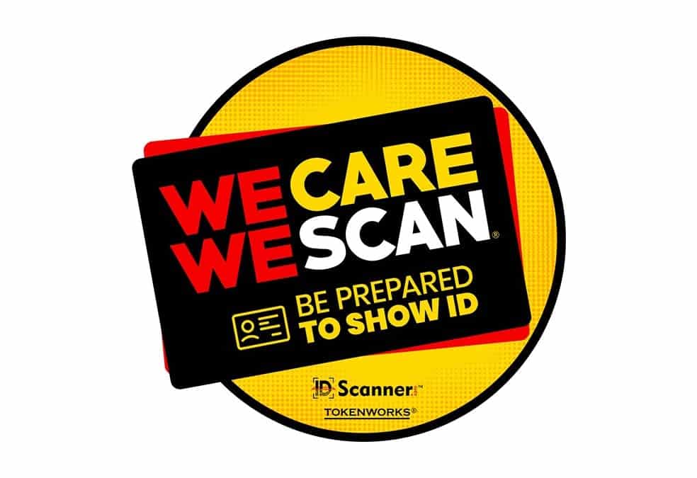 Introducing our new sticker to be included with orders: We Care We Scan