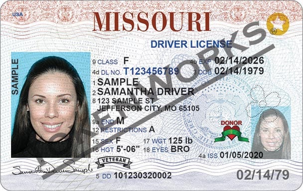 new missouri driver's license