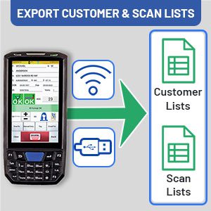 Export customer data