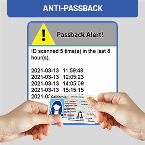 anti-passback prevents customers from sharing an id