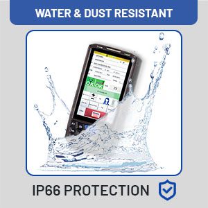 Water and dust resistant