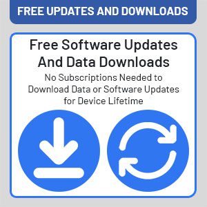 Free software upgrades and data downloads