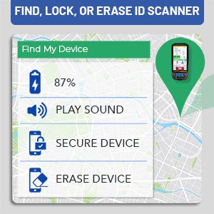 Help prevent id scanner loss and theft with Find My Device