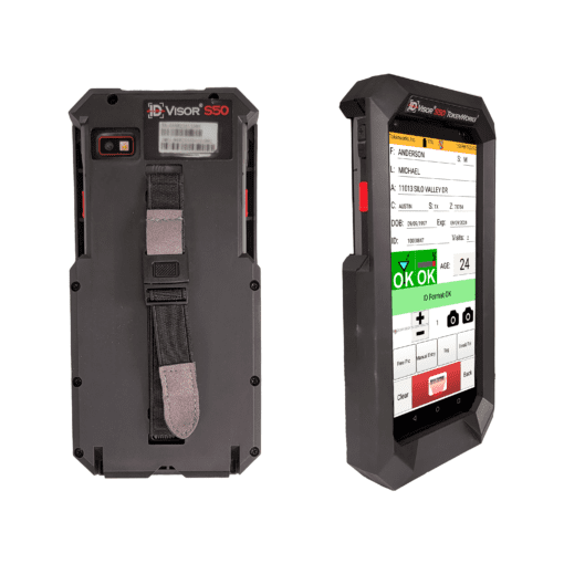 IDVisor S50 Age Verification id scanner side and back image