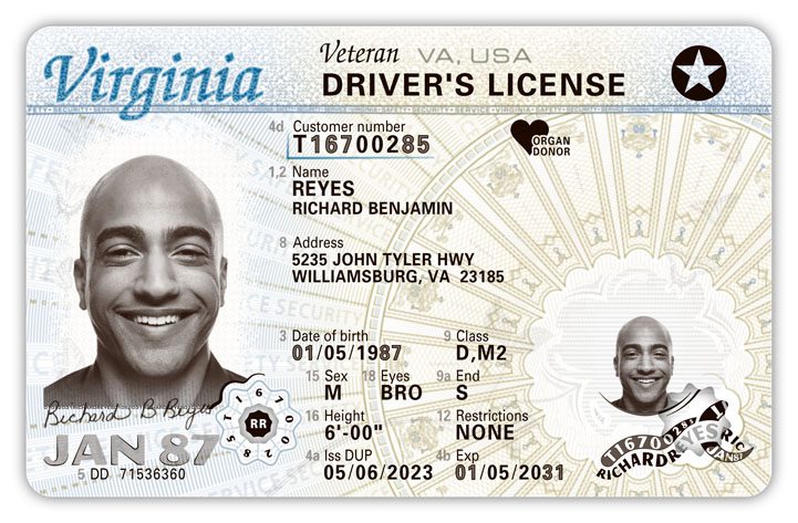 new virgina driver's license